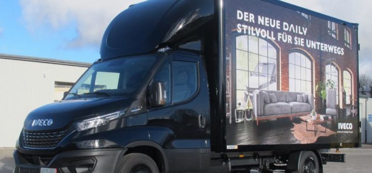 Möbel- und Küchenlogistik leicht gemacht mit einem IVECO Daily mit Kofferaufbau