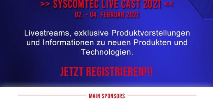syscomtec LIVE CAST: leistungsstarke Produkte für die AV-Branche