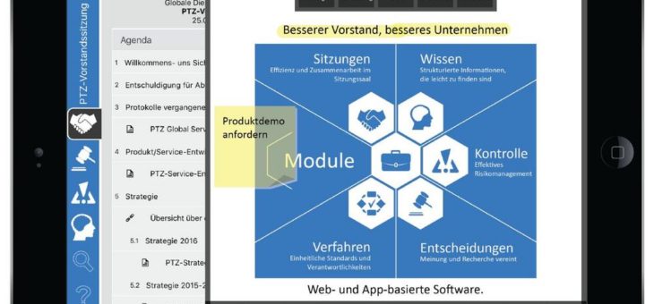 eShare Ltd. präsentiert seine preisgekrönte Management- und Governance-Software „BoardPacks“