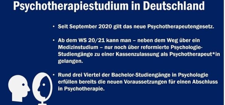 Neue Regeln: Nicht jeder Psychologiestudiengang führt zum Abschluss in Psychotherapie