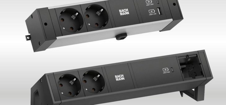 Bachmanns Tischanschlussfelder mit dem Alleskönner USB-C