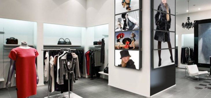 Halterungssysteme unterstützen Digitale Displays in Shopping Malls