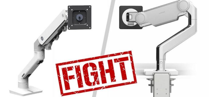 Ring frei für Monitorhalterungen: Humanscale M10 vs. Ergotron HX