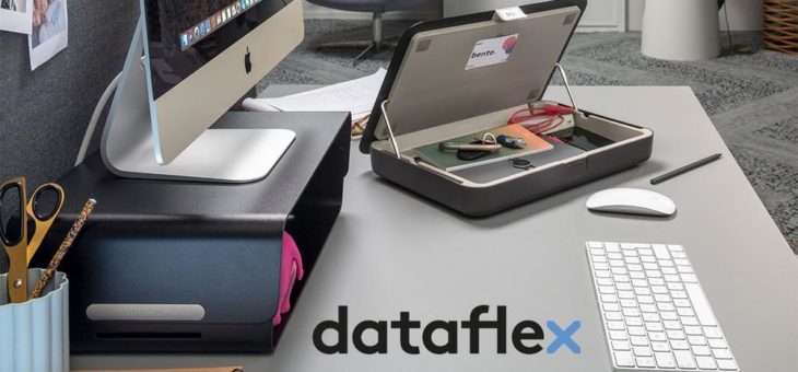 Praktische ergonomische Bento Monitorerhöhungen und Toolboxen von Dataflex