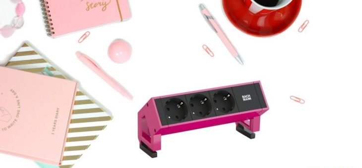 Pink is beautiful – Jetzt gibt es das Lebensgefühl auch als Bachmann Steckdosenleiste in Erikaviolett