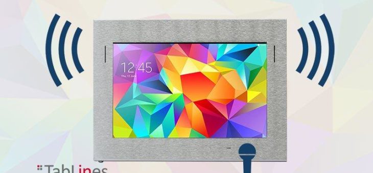 Nutzung eines Tablets mit TabLines TSG Tablet Case als Gegensprechanlage ohne Verluste bei der Sprachübertragung