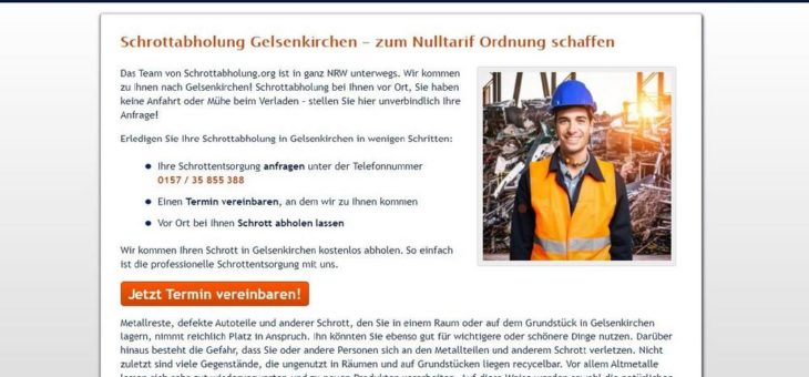 Umweltschutz hat oberste Priorität: Die Schrottabholung Gelsenkirchen hilft dabei, die Umwelt zu entlasten