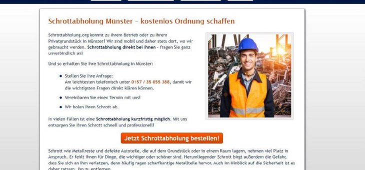 Die Schrottabholung Münster arbeitet auf einem der ältesten Tätigkeitsfelder der Menschen