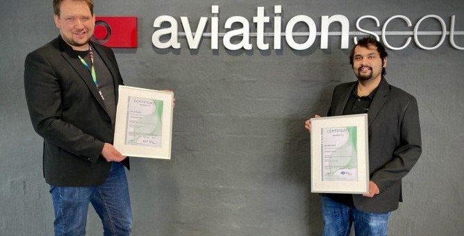 DEKRA bestätigt aviationscouts GmbH die Zertifizierung nach EN 9100:2018 und ISO 9001:2015