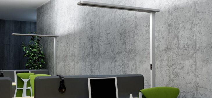 LED-Büro-Stehleuchte mit hoher Lichtleistung