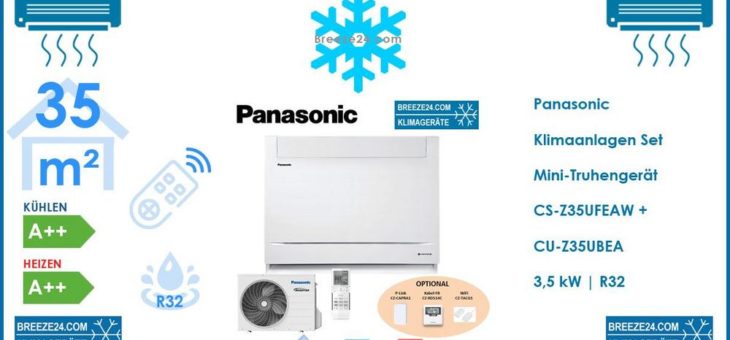 Daikin Klimaanlage Wandgerät Stylish silber 3,5 kW – FTXA35BS + RXA35A R32 für 1 Zimmer mit 35 m²