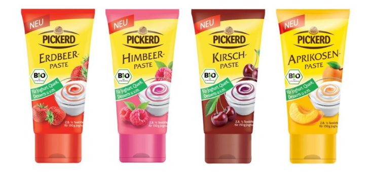 Neu von PICKERD: Bio Frucht-Pasten und Dekor Natur Produkte