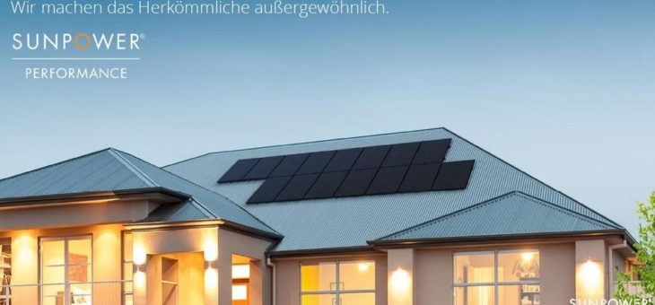 NEU SunPower Performance Solarmodul P 3