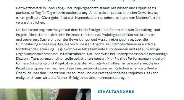 Projekt-KPIs sind auch für Ihr Dienstleistungsunternehmen wichtig!