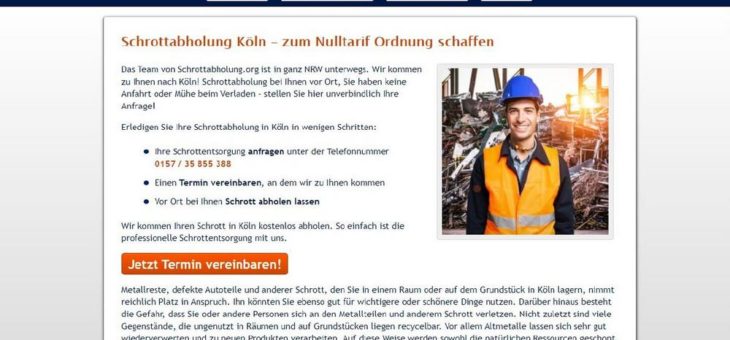 Schrottabholung in Köln: Mobile Schrotthändler fahren zum Kunden