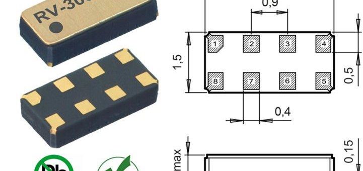 RTC-Modul bietet präziseste Zeitgenauigkeit von 1,5 ppm (0 bis 50 °C)