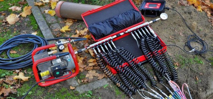 Dichtheitsprüfung für Glasfaserschutzrohre