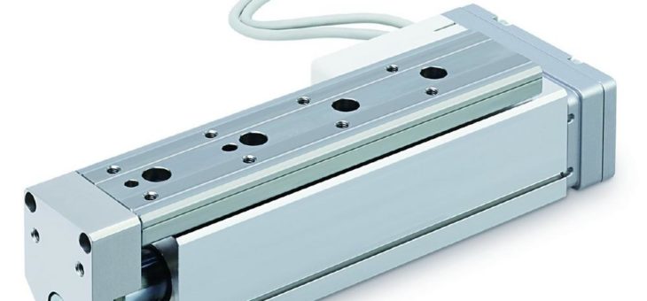 Vereint Kraft und Führung: Elektrischer Kompaktschlitten der Serie LESYH-X171 in hochsteifer Ausführung mit Spindelantrieb​