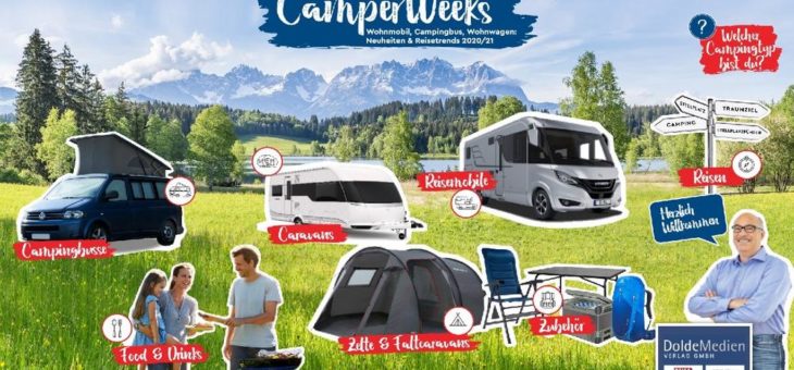 „CamperWeeks“ digital erfolgreich: Camping-Trends und Fahrzeuge jetzt auch 3D