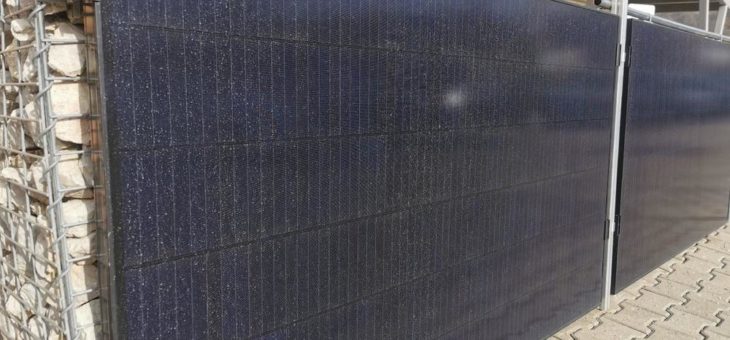 Saharastaub auf Photovoltaikmodulen