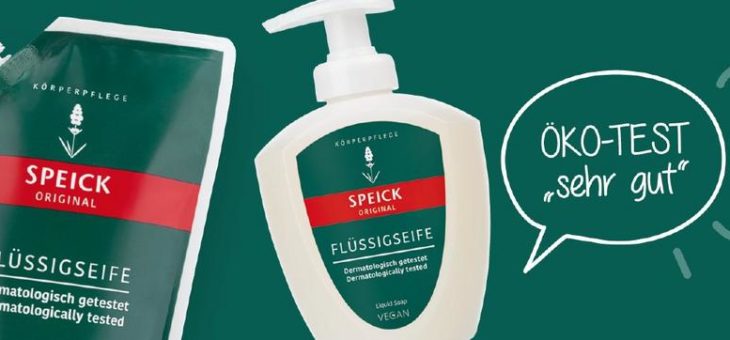 ÖKO-TEST bewertet Speick Original Flüssigseife mit „sehr gut“