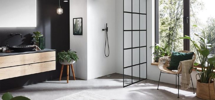 Industrial Design im Badezimmer mit der Inloop Black Square