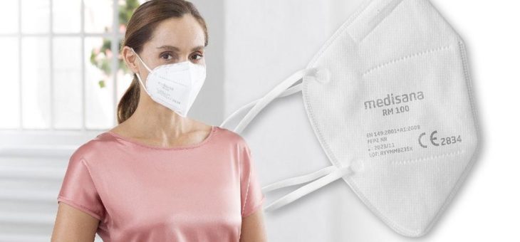 FFP2-Atemschutzmaske RM 100 von medisana überzeugt bei   Stiftung Warentest in puncto Atemkomfort und Filter­wirkung