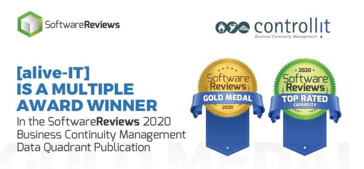 Controllit AG gewinnt die Software Review Gold Medal 2020