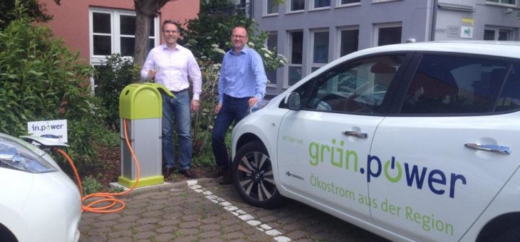 Elektroautos mit echtem Ökostrom von grün.power laden