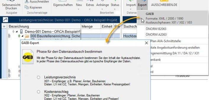 ORCA AVA 22 mit neuer GAEB Zertifizierung