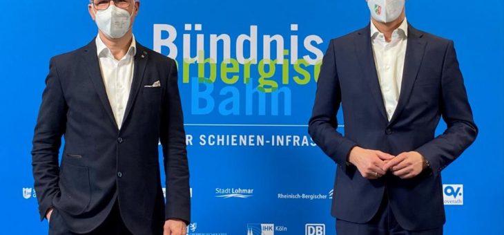 Meilenstein für den S-Bahn-Ausbau auf der Oberbergischen Bahn