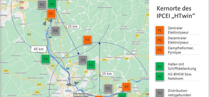 Unternehmen und Wissenschaft verbünden sich grenzüberschreitend für grünen Wasserstoff am Oberrhein