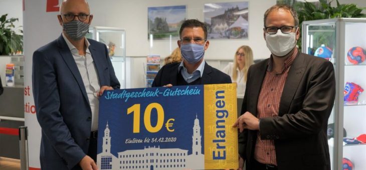 Neuauflage des Erfolgsmodells: Stadtgeschenk-Gutschein Erlangen 2.0