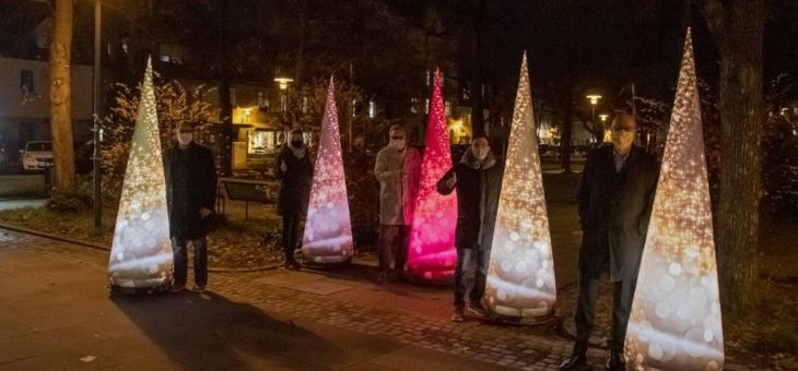 Mobile Lichtskulpturen erleuchten die östliche Erlanger Innenstadt