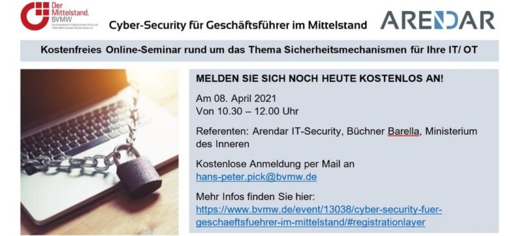 Cyber-Security für Geschäftsführer im Mittelstand (Webinar | Online)