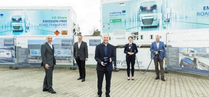 Innovationspreis für flexible Wasserstofftankstelle