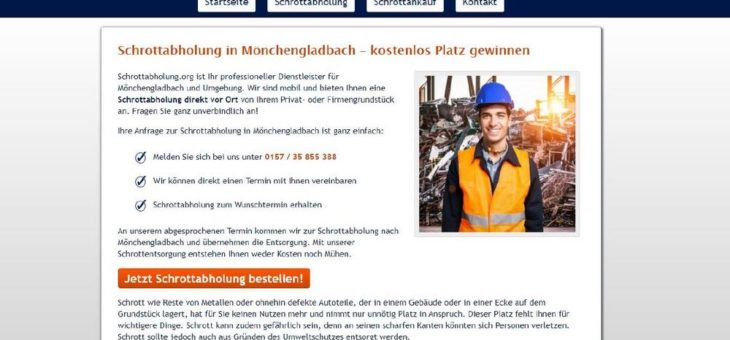 Die Altmetall Abholung Mönchengladbach ist der Entsorgungs-Profi in Ihrer Nähe