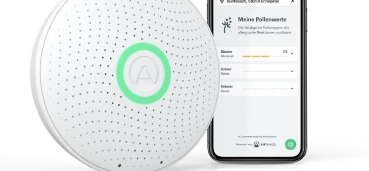Airthings App mit neuem Feature: „Meine Pollenwerte“