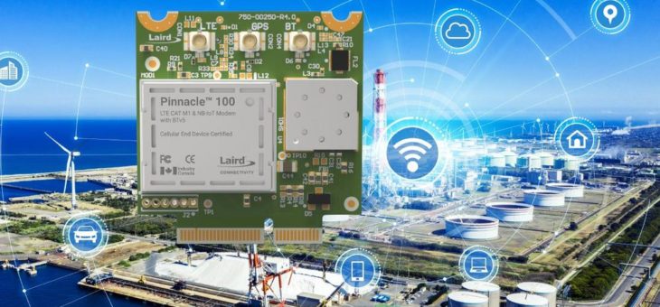 Industrielles LTE-M / NB-IoT Modem mit Antenne