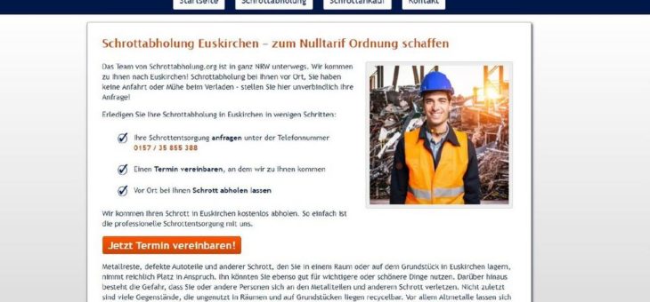 Haushalts- und Elektroschrott richtig entsorgen mit Schrottabholung in Euskirchen