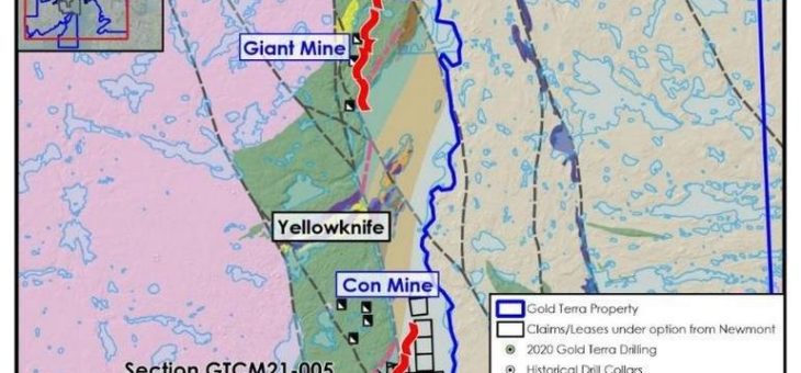 Gold Terra bohrt 5,77 g/t Gold über 12,35 m (einschließlich 14,09 g/t über 4,65 m) und erweitert die Goldvererzung in Campbell Shear, Newmont-Option, Yellowknife, NWT