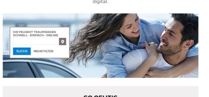 Autokauf online: PEUGEOT startet neuen Financing Store