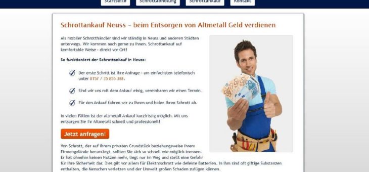 Schnell, sicher, seriös Schrottankauf in Neuss