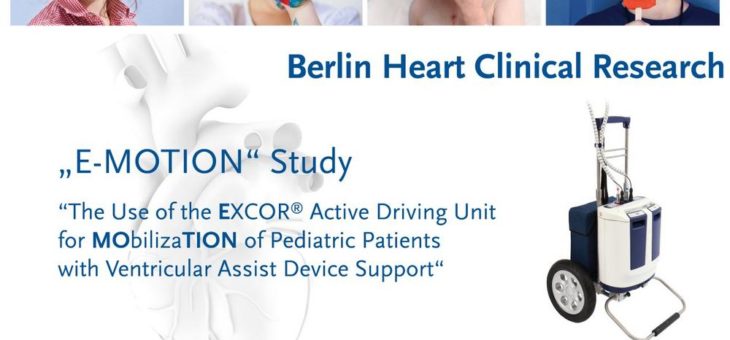 Berlin Heart untersucht in der klinischen Studie „E-MOTION“ eine innovative Mobilisierungsoption für herzkranke Kinder