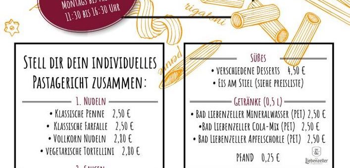 Pinea Pastaria – dein Mittagessen auf dem Marktplatz in Bad Liebenzell