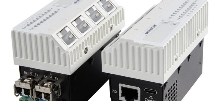 Neuer 10G Micro Switch  von MICROSENS bietet 10 Gigabit Uplinks und Multi Gigabit Downlink für effiziente Netzwerke