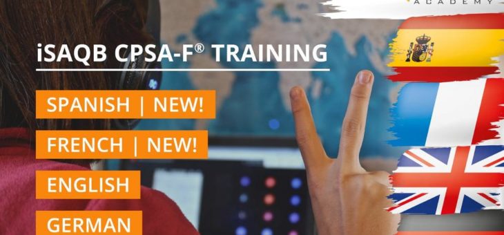 iSAQB CPSA-F® Softwarearchitektur-Training jetzt neu in Spanisch und Französisch buchbar