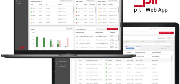 Neues UI für pit-Web App