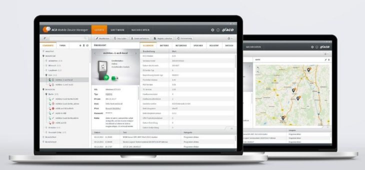 ACD Mobile Device Manager: Einfache Abbildung und Verwaltung mobiler ACD Geräte