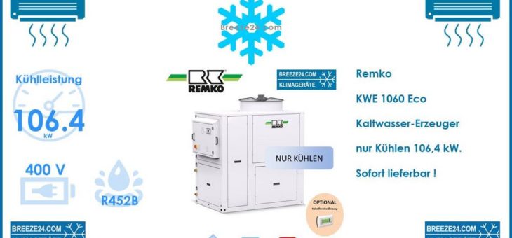 Remko KWE 1060 Eco Kaltwasser-Erzeuger Kühlleistung 106,4 kW